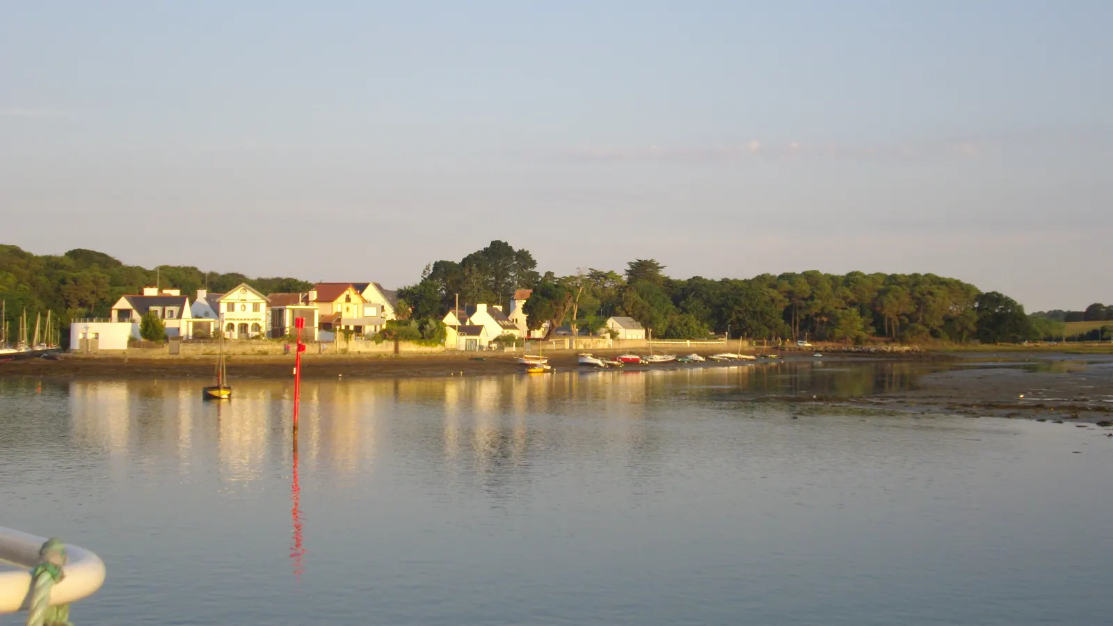 La presqu'île de Conleau, au bord du golfe du Morbihan à Vannes